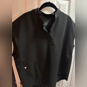 Figs Oversized Rafaela Top - Black